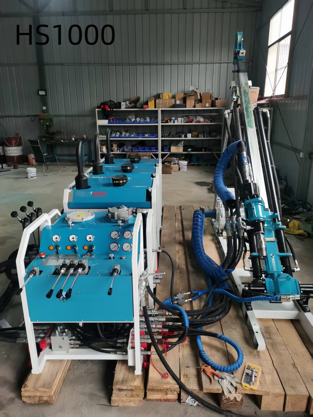 Portable Fully Hydraulic Drilling Rig HSBX1000