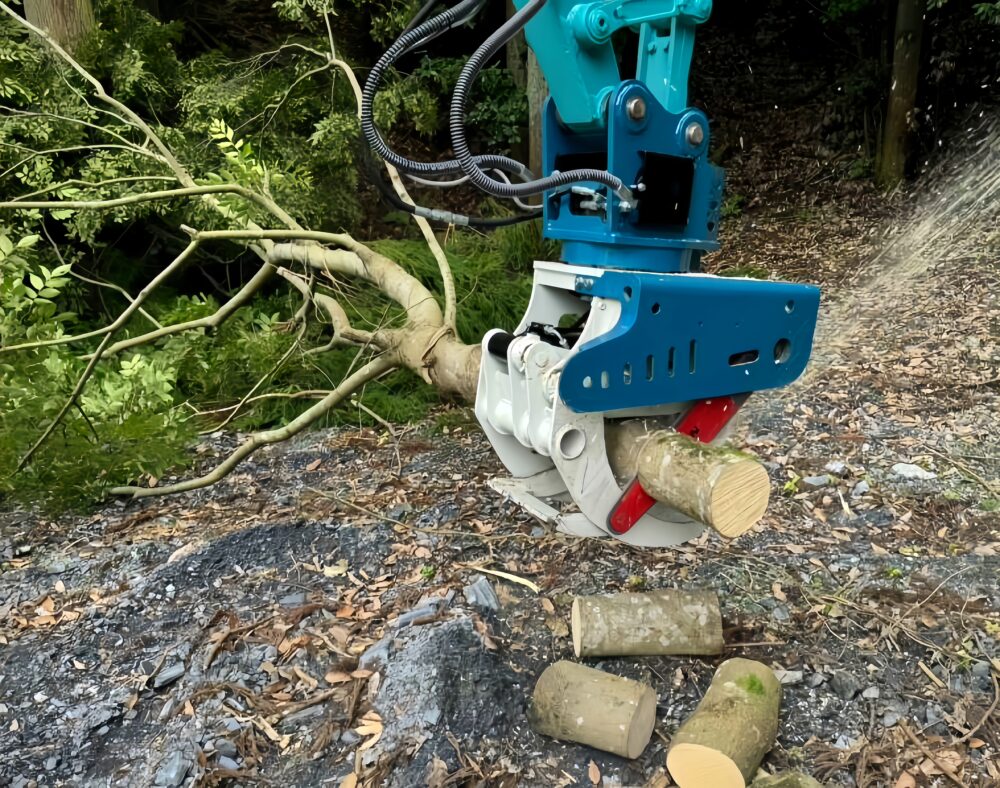 Large Excavator Attachments Excavator Grapple Saw