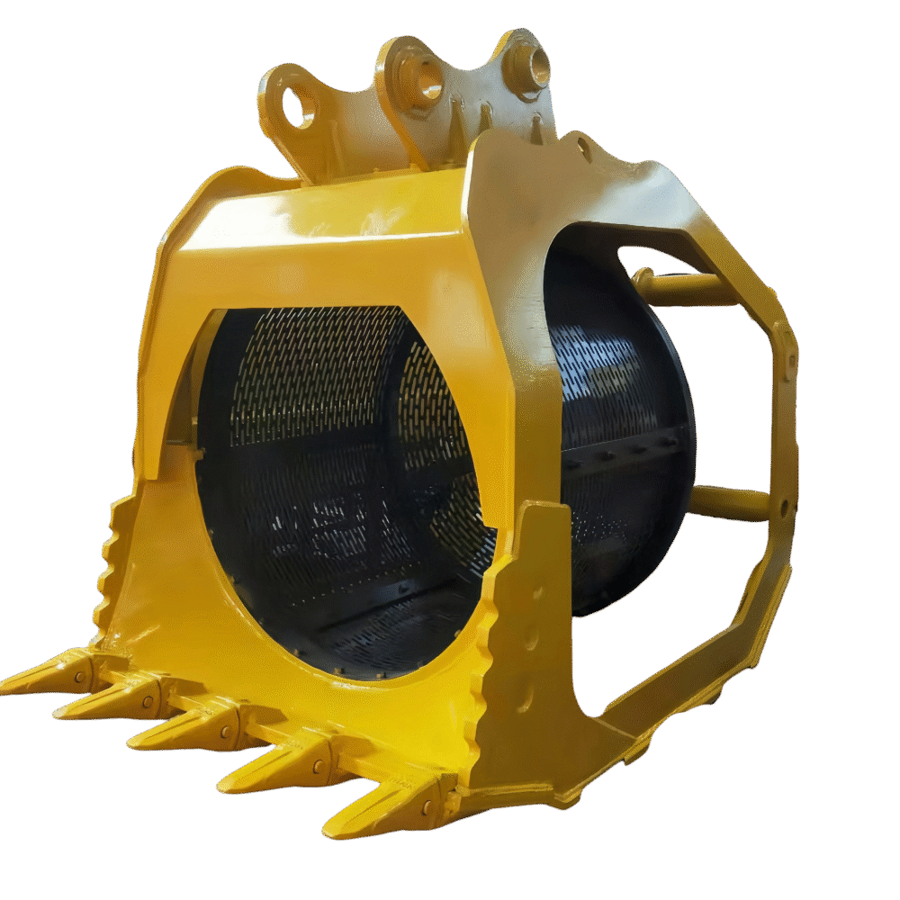 Large Excavator Attachments Drum screening bucket