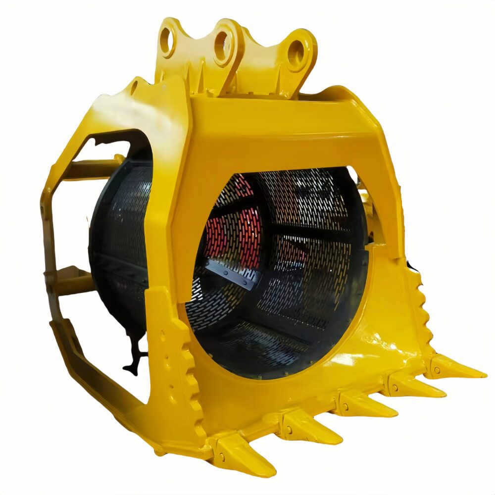 Large Excavator Attachments Drum screening bucket