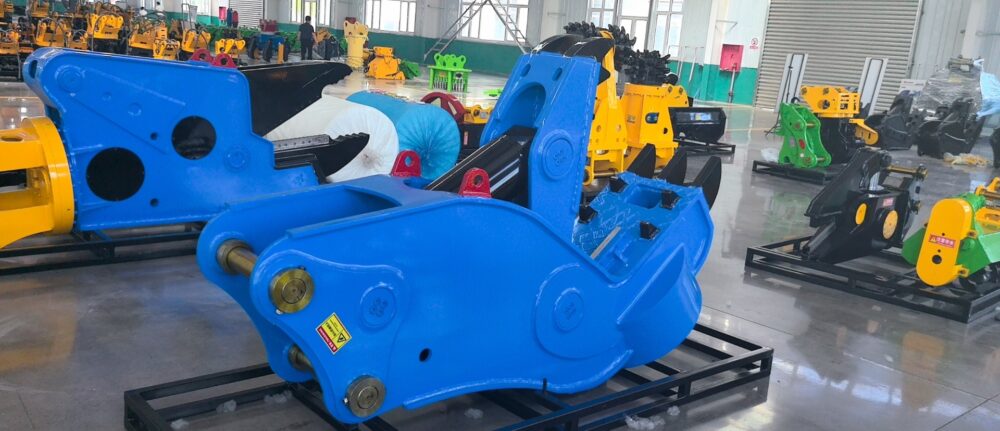 Large Excavator Attachments Suction cup crushing pliers